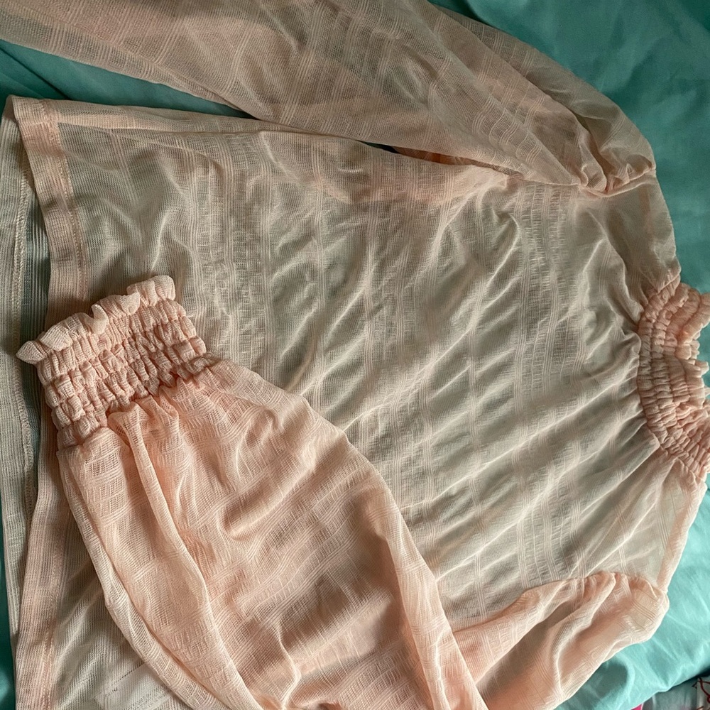 Baby Pink Mesh Shirt
